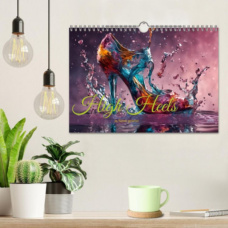 Produktbild: High Heels in Szene gesetzt (Wandkalender 2026 DIN A4 quer), CALVENDO Monatskalender