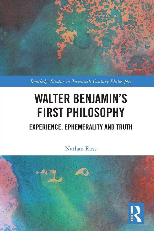 Produktbild: Walter Benjamin's First Philosophy