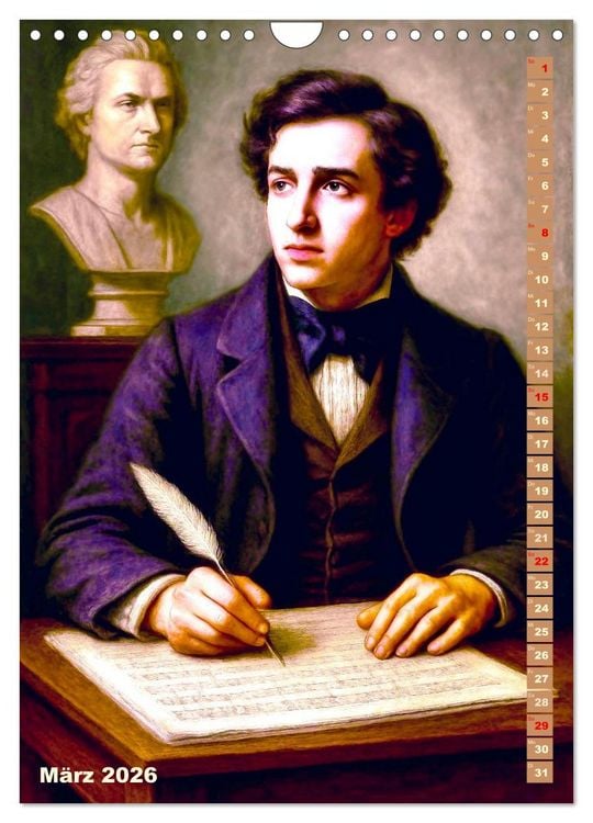 Produktbild: Giuseppe Verdi (Wandkalender 2026 DIN A4 hoch), CALVENDO Monatskalender