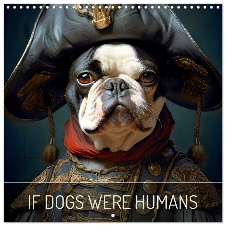Produktbild: If dogs were humans (Wall Calendar 2026 12 &times; 12 Inch) CALVENDO 12 Month Wall Calendar