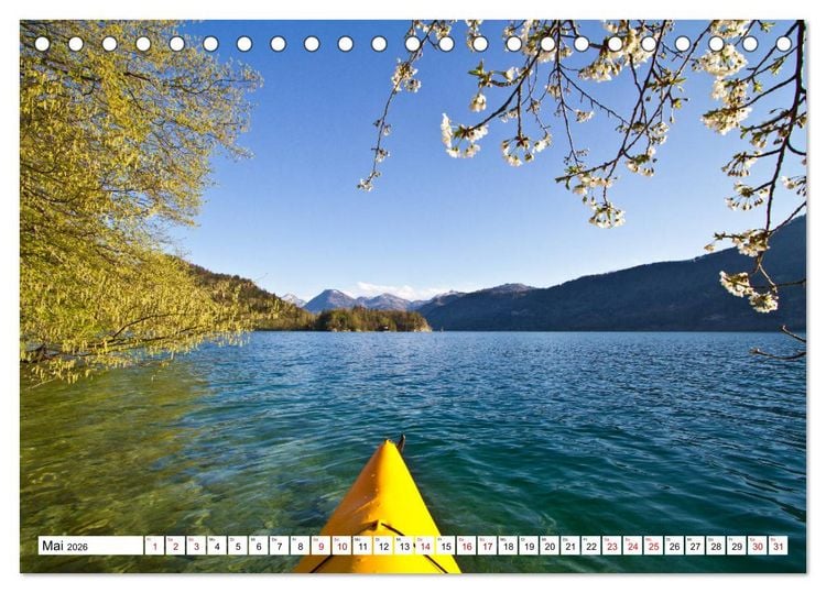 Produktbild: Kajaktour am Wolfgangsee (Tischkalender 2026 DIN A5 quer), CALVENDO Monatskalender