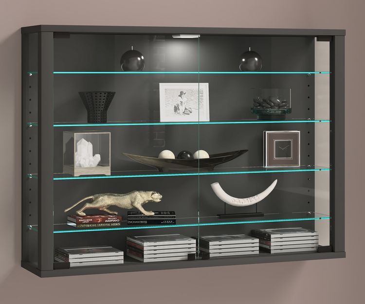 Produktbild: Wandvitrine H&auml;ngevitrine Glasvitrine Vitrosa L