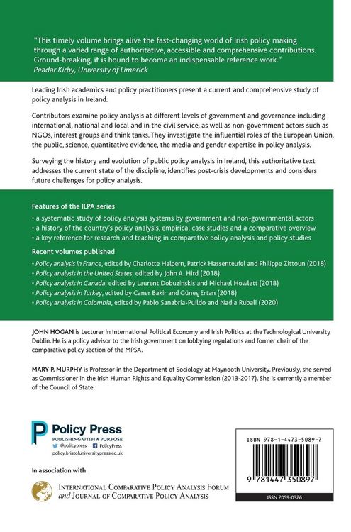 Produktbild: Policy Analysis in Ireland