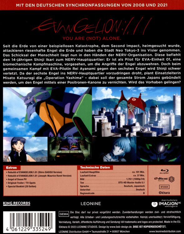 Produktbild: Evangelion: 1.11 - You are (not) alone - Mediabook - Special Edition