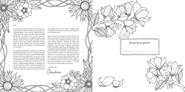 Produktbild: Bl&uuml;tentraum &ndash; Florale Motive ausmalen