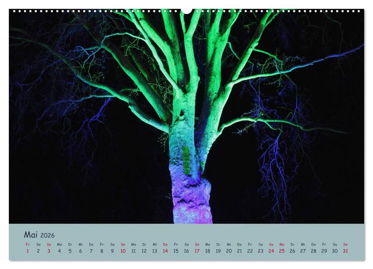 Produktbild: Leuchtfarben (Wandkalender 2026 DIN A2 quer), CALVENDO Monatskalender