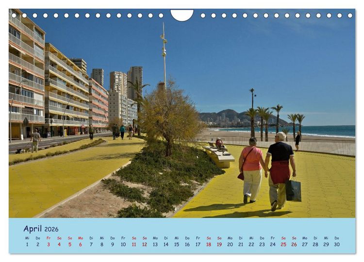 Produktbild: Benidorm (Wandkalender 2026 DIN A4 quer), CALVENDO Monatskalender