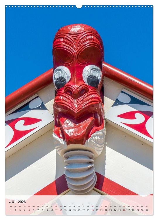 Produktbild: Neuseeland und die Cook Islands - Inseltr&auml;ume und Bergwelten (Wandkalender 2026 DIN A2 hoch), CALVENDO Monatskalender