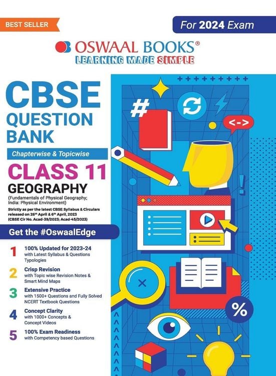 Produktbild: Oswaal CBSE Class 11 Geography Question Bank (2024 Exam)