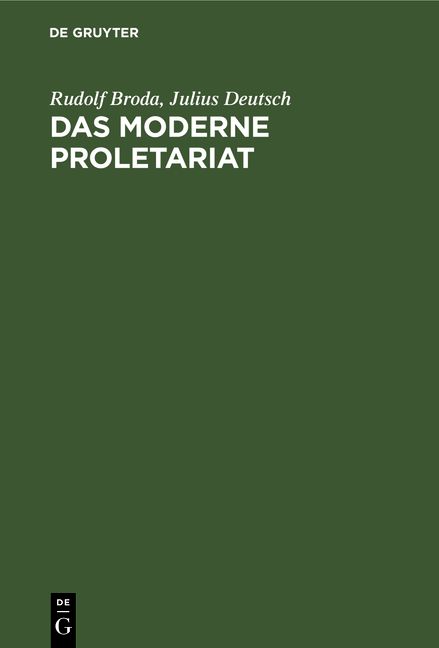 Produktbild: Das moderne Proletariat