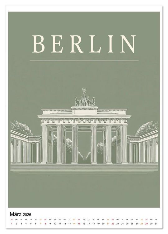 Produktbild: Stadtblicke - zeitlose Momente (hochwertiger Premium Wandkalender 2026 DIN A2 hoch), Kunstdruck in Hochglanz