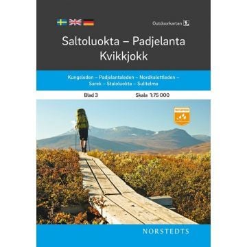 Produktbild: Saltoluokta-Padjelanta-Kvikkjokk 1:75 000