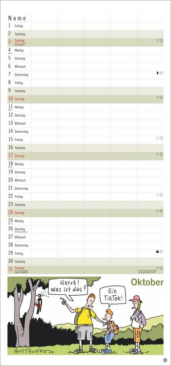 Produktbild: Peter Butschkow: Familienplaner 2027