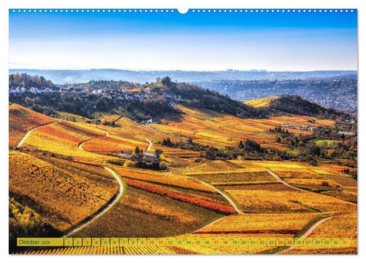 Produktbild: Malerisches Stuttgart (hochwertiger Premium Wandkalender 2026 DIN A2 quer), Kunstdruck in Hochglanz
