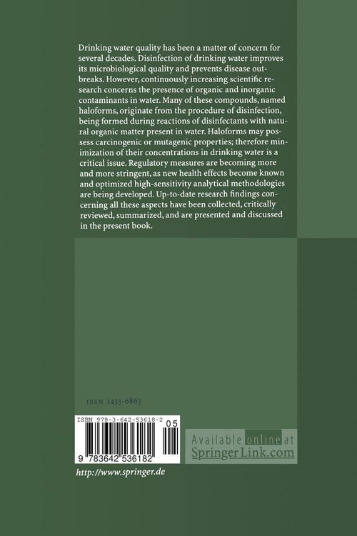 Produktbild: Haloforms and Related Compounds in Drinking Water