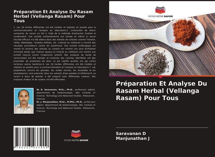 Produktbild: Pr&eacute;paration Et Analyse Du Rasam Herbal (Vellanga Rasam) Pour Tous