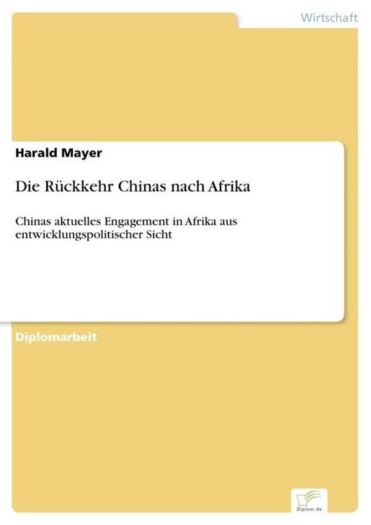 Produktbild: Die R&uuml;ckkehr Chinas nach Afrika