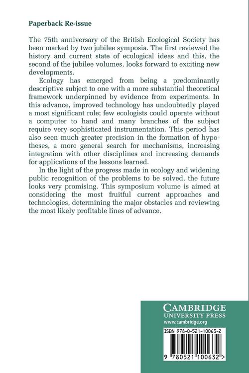 Produktbild: Toward a More Exact Ecology