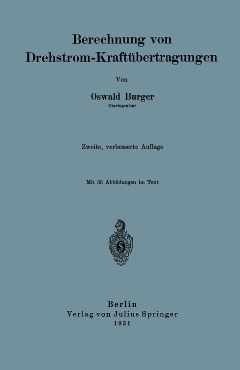 Produktbild: Berechnung von Drehstrom-Kraft&uuml;bertragungen