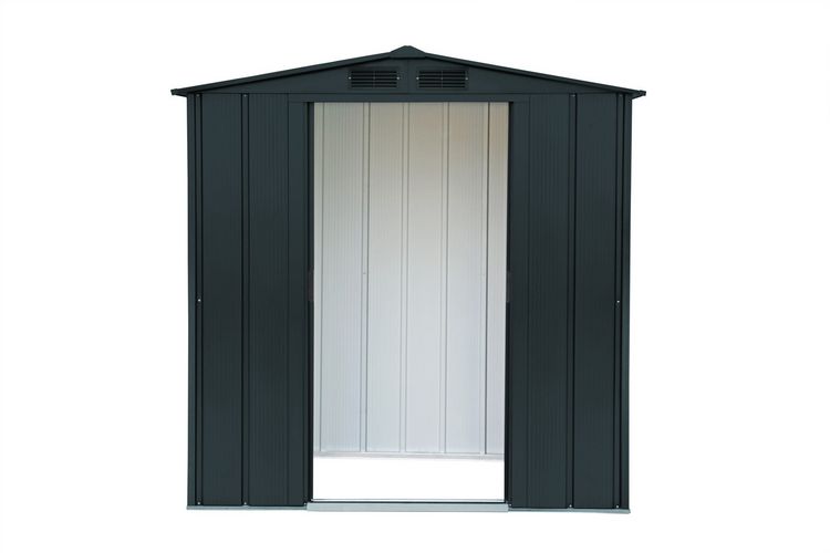 Produktbild: Metall Ger&auml;tehaus 202x123 Gartenhaus Schiebet&uuml;r