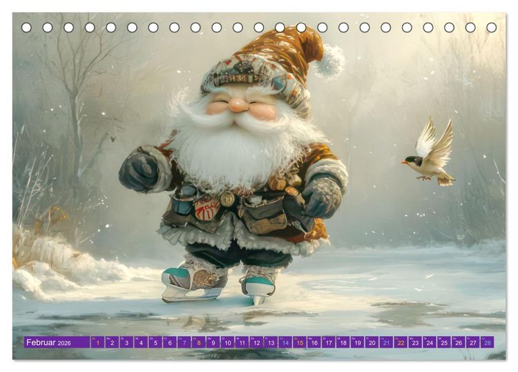 Produktbild: Zwergenland - Kinderkalender (Tischkalender 2026 DIN A5 quer), CALVENDO Monatskalender
