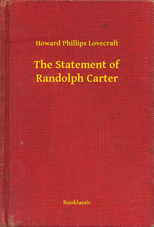 Produktbild: The Statement of Randolph Carter