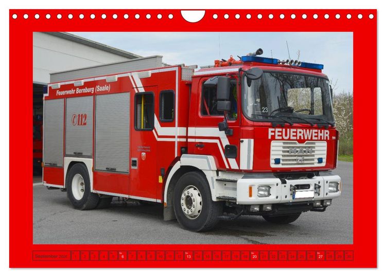 Produktbild: Einsatzfahrzeuge aus Sachsen und Sachsen-Anhalt (Wandkalender 2026 DIN A4 quer), CALVENDO Monatskalender
