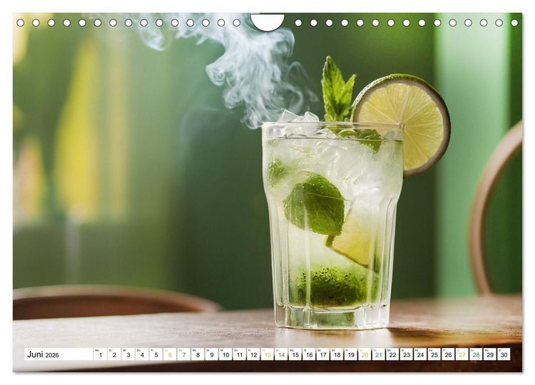 Produktbild: Dein Monat dein Cocktail (Wandkalender 2026 DIN A4 quer), CALVENDO Monatskalender