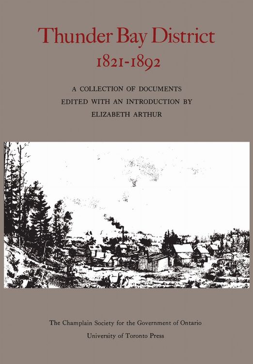 Produktbild: Thunder Bay District, 1821 - 1892