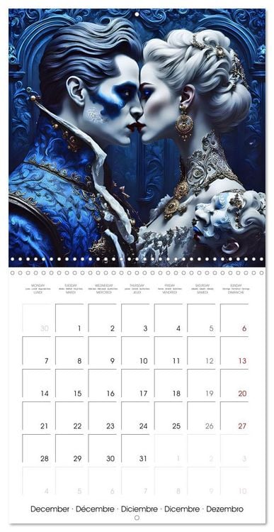 Produktbild: Vampire Pairs of Darkness (Wall Calendar 2026 12 &times; 12 Inch) CALVENDO 12 Month Wall Calendar