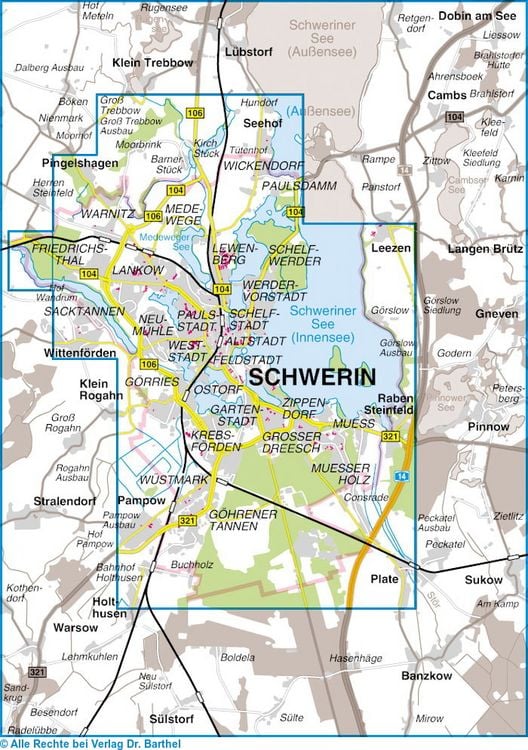 Produktbild: Stadtplan Schwerin