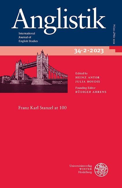 Produktbild: Anglistik. International Journal of English Studies. Volume 34:2 (2023)