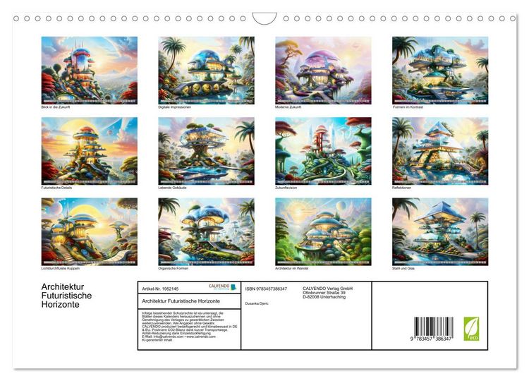 Produktbild: Architektur Futuristische Horizonte (Wandkalender 2026 DIN A3 quer), CALVENDO Monatskalender