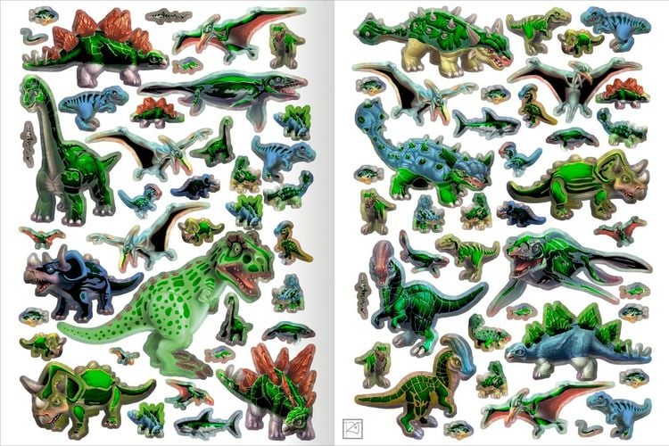 Produktbild: Das Metallic-Stickerbuch &ndash; Dinos