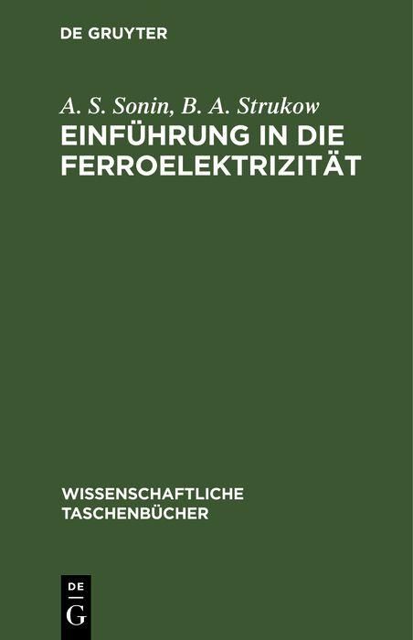 Produktbild: Einf&uuml;hrung &iquest;n die Ferroelektrizit&auml;t
