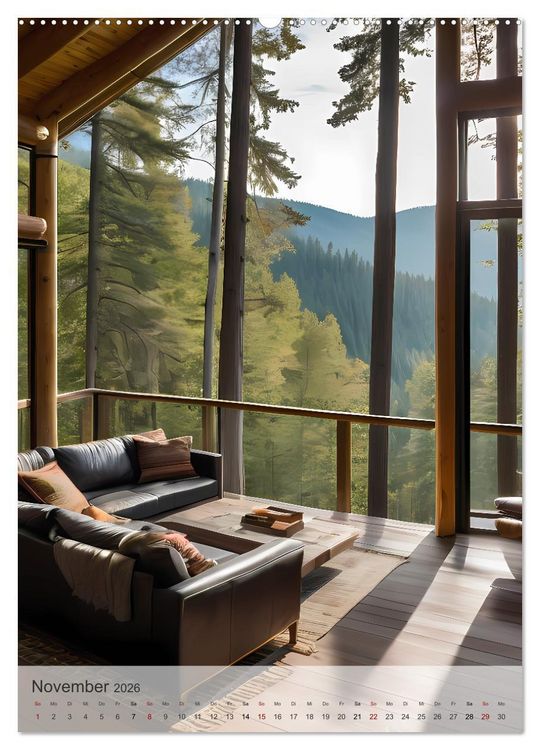 Produktbild: Wohn(t)r&auml;ume - Wohnzimmer Impressionen (hochwertiger Premium Wandkalender 2026 DIN A2 hoch), Kunstdruck in Hochglanz
