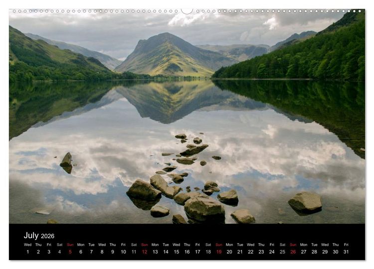 Produktbild: The English Lake District (High Quality Premium Wall Calendar 2026 DIN A2 landscape),CALVENDO 12 Month Wall Calendar