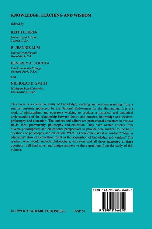 Produktbild: Knowledge, Teaching and Wisdom