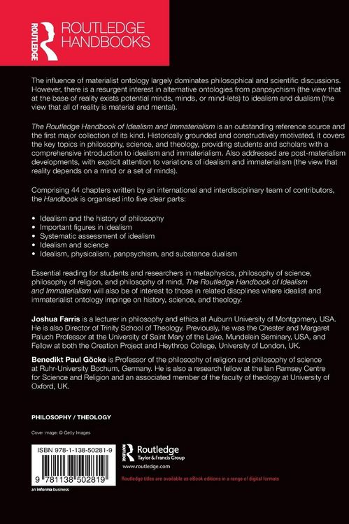 Produktbild: The Routledge Handbook of Idealism and Immaterialism