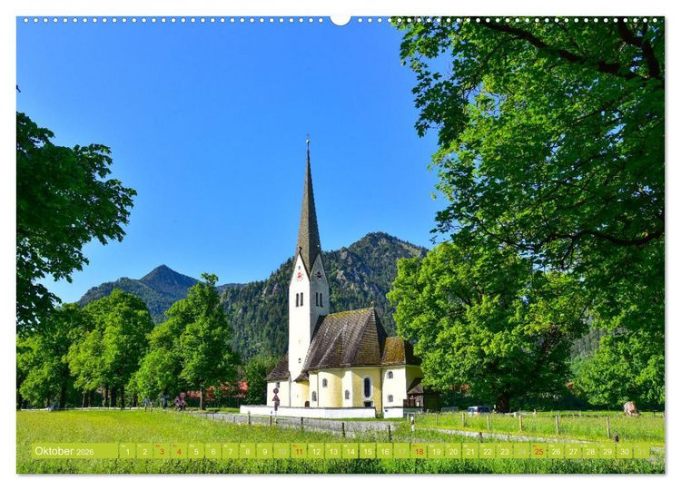 Produktbild: Romantische Kirchen und Kapellen (Wandkalender 2026 DIN A2 quer), CALVENDO Monatskalender