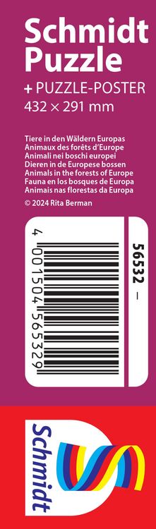 Produktbild: Tiere in den W&auml;ldern Europas 150 Teile