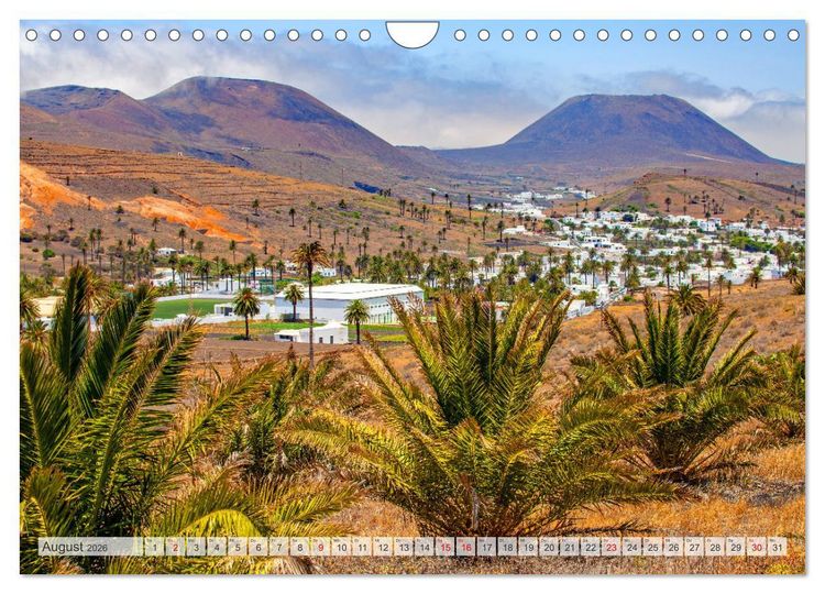 Produktbild: Urlaubsparadies Lanzarote (Wandkalender 2026 DIN A4 quer), CALVENDO Monatskalender