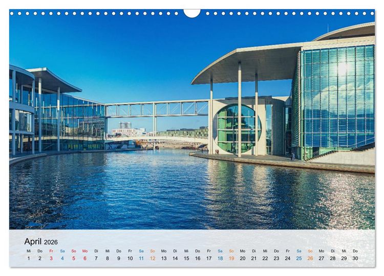 Produktbild: Berliner Wasserwege &ndash; Die Spree und ihre Kan&auml;le (Wandkalender 2026 DIN A3 quer), CALVENDO Monatskalender