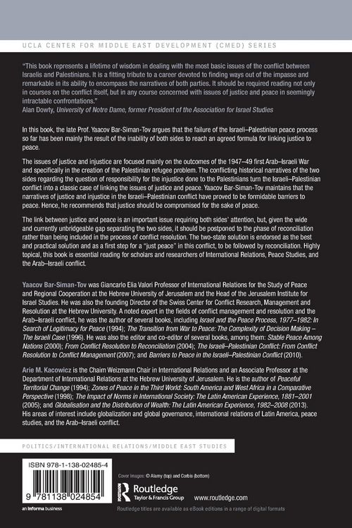 Produktbild: Justice and Peace in the Israeli-Palestinian Conflict