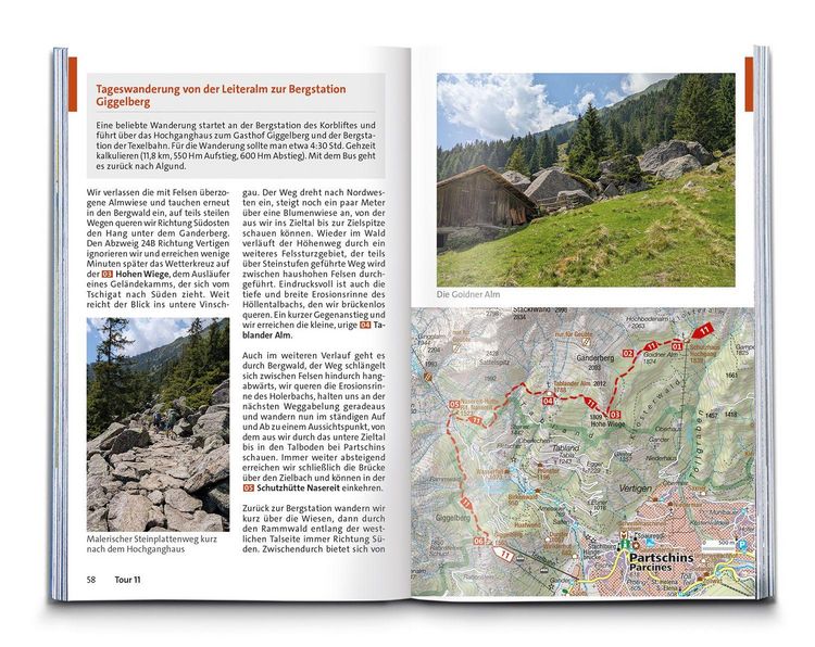Produktbild: KOMPASS Wanderf&uuml;hrer Texelgruppe mit Meraner H&ouml;henweg, 56 Touren mit Extra-Tourenkarte