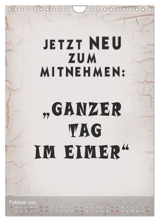 Produktbild: Ziemlich schlecht gelaunt (Wandkalender 2026 DIN A4 hoch), CALVENDO Monatskalender