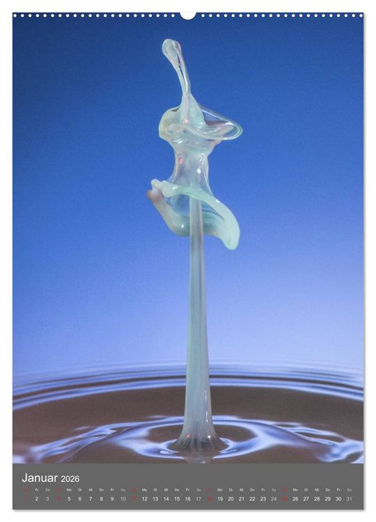 Produktbild: Liquid Art, Highspeed Tropfenfotografie (Wandkalender 2026 DIN A2 hoch), CALVENDO Monatskalender