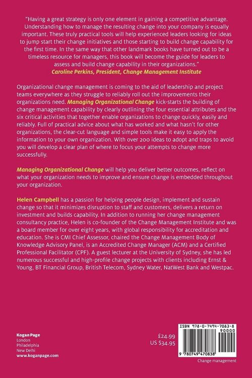 Produktbild: Managing Organizational Change