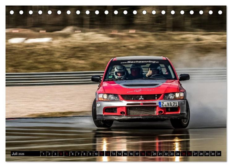 Produktbild: SCHNELL! AUTHENTISCH! MITTENDRIN! - RALLYE! (Tischkalender 2026 DIN A5 quer), CALVENDO Monatskalender