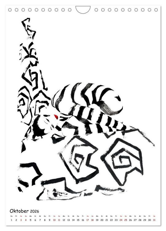 Produktbild: MEL Bodypainting von fru.ch (Wandkalender 2026 DIN A4 hoch), CALVENDO Monatskalender